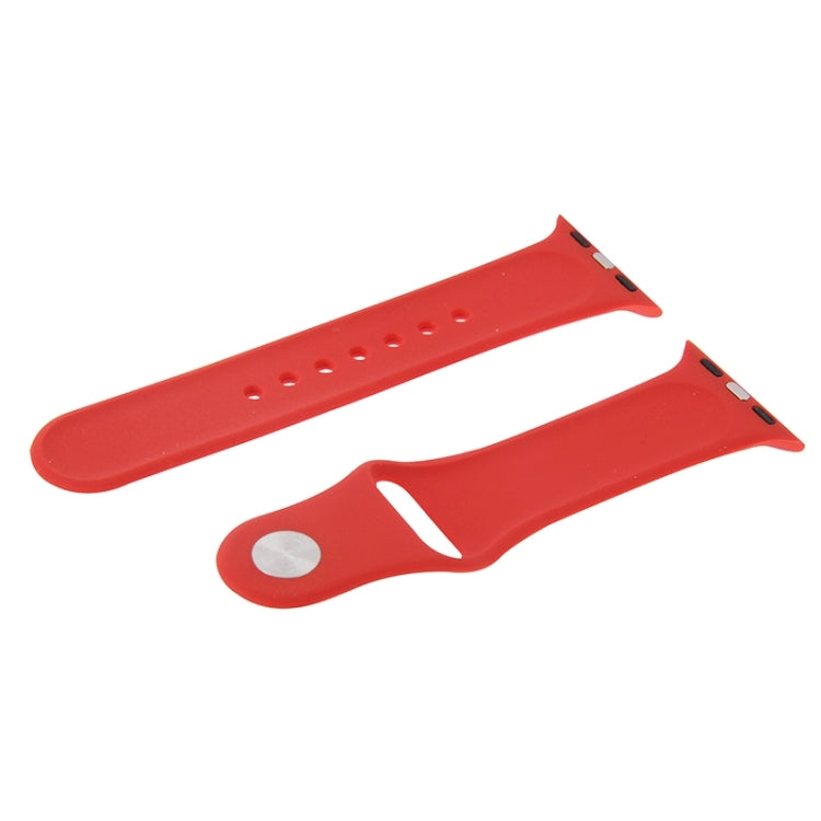 For Apple Watch Sport 38mm High-performance Rubber Sport Watch Band with Pin-and-tuck Closure