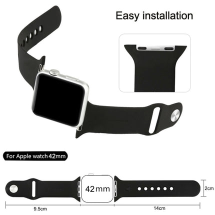 Correa deportiva de goma de alto rendimiento y larga duración para Apple Watch Sport de 42 mm con cierre de pasador