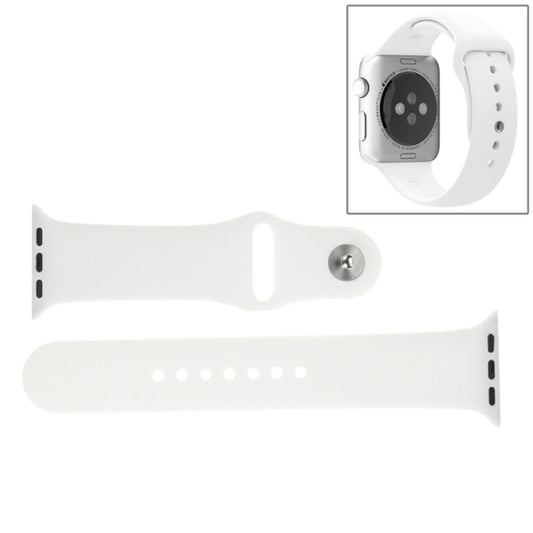 For Apple Watch Sport 42mm High-performance Longer Rubber Sport Watch Band with Pin-and-tuck Closure