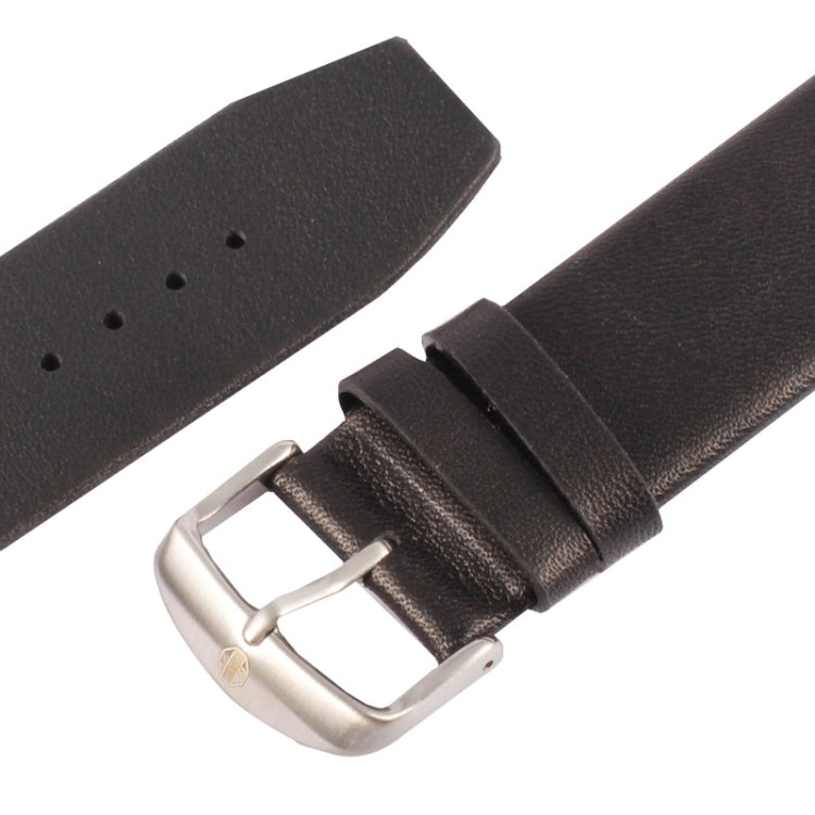 Kakapi for Apple Watch 42mm Subtle Texture Brushed Buckle Genuine Leather Watch Band with Connector
