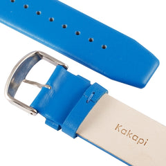 Kakapi for Apple Watch 42mm Subtle Texture Brushed Buckle Genuine Leather Watch Band with Connector