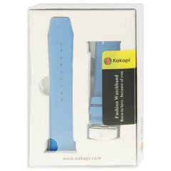 Kakapi for Apple Watch 42mm Subtle Texture Brushed Buckle Genuine Leather Watch Band with Connector