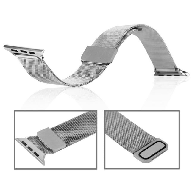 For Apple Watch 42mm / 41mm / 40mm / 38mm Milanese Loop Magnetic Stainless Steel Watch Band, For Apple Watch 42mm / 41mm / 40mm / 38mm