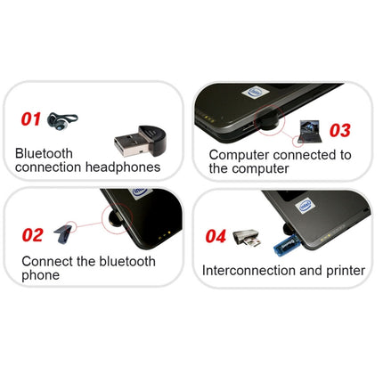 Adaptador USB Bluetooth sin unidad con chip CSR, Plug &amp; Play, chip CSR