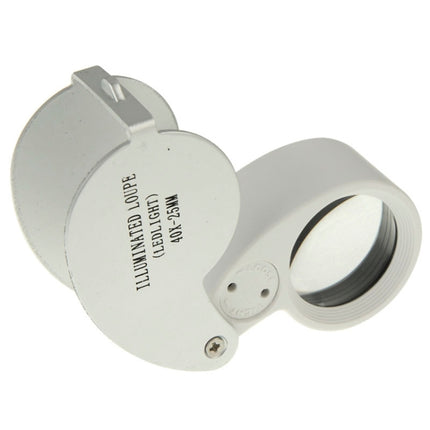 40X-25MM LED Illuminated Loupe / Jewelry Magnifier, 40X