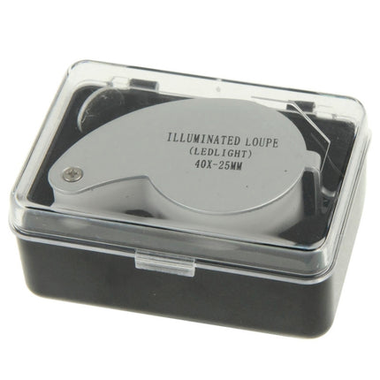 40X-25MM LED Illuminated Loupe / Jewelry Magnifier, 40X