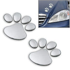 Footprint Pattern (Size: 7cm x 6cm) / Silver