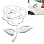 Rose Pattern (Size: 10.5cm x 8cm) / Silver