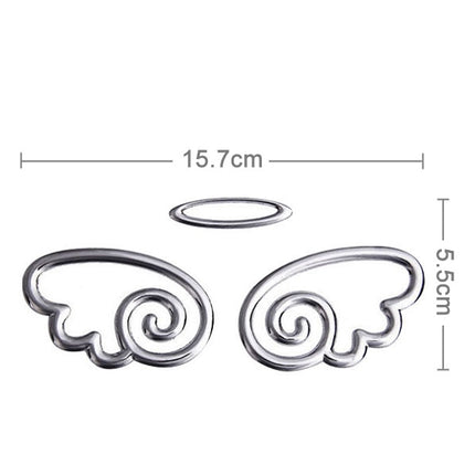 3D Car Sticker, Wings Pattern (Size: 15.7cm x 5.5cm), Crab Pattern (Size: 10cm x 8cm), Angel Wings (Size: 16cm x 5.5cm)