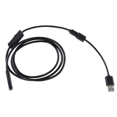 Cámara de inspección con tubo de serpiente y endoscopio micro USB a prueba de agua con 6 LED para teléfono Android OTG, longitud: 1 m, diámetro de la lente: 7 mm, 7 mm