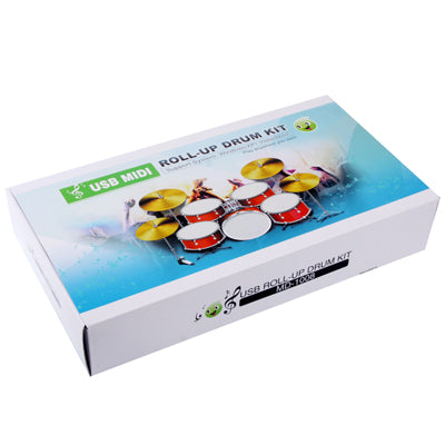 MD-1008 USB 2.0 MIDI Soft Roll-up Drum Kit, Size: 46 x 31cm, Electronic Drum  MD-1008