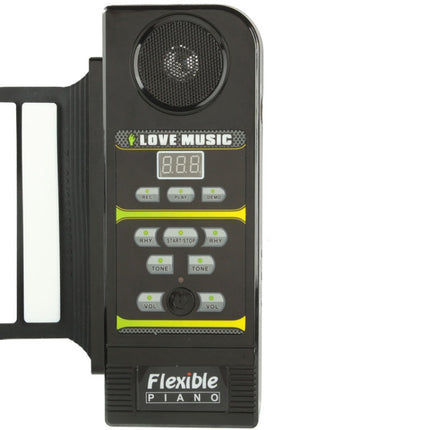 88 Keys Portable MIDI Silicone Flexible Roll Up Piano, Keyboard: 133 x 14.2 x 0.6cm, 88 Keys Roll Up Piano