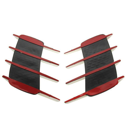 2 PCS Hood Side Shark Gill Simulation Air Flow Vent Fender Sticker for Car Decoration, Size: 22cm x 20cm x 2cm