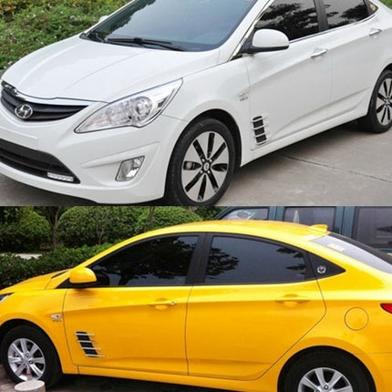 2 PCS Hood Side Shark Gill Simulation Air Flow Vent Fender Sticker for Car Decoration, Size: 22cm x 20cm x 2cm
