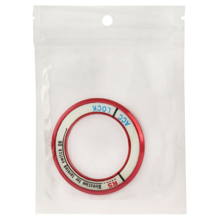 Fluorescent Aluminum Alloy Ignition Key Ring, Inside Diameter: 3.4cm