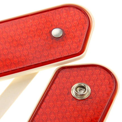 Foldable Reflective Triangle Safety Warning Board, Size: 39.5cm x 35cm