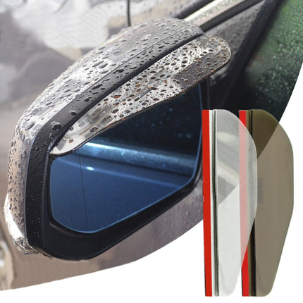 2 PCS Flexible Shielding Rain Board Sun Visor Shade Rearview Mirror for Car Rearview Mirrors
