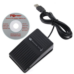 USB Foot Pedal Control Switch Game Pad Keyboard Adapter for Computer, 1 Foot Switch