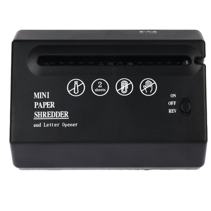 Mini USB Paper Shredder with Letter Opener