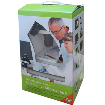 500X 5 Megapixel 3,5 Zoll LCD Standalone-Digitalmikroskop mit 8 LEDs, unterstützt TF-Karte bis zu 32G (DMS-038M), DMS-038M 500X