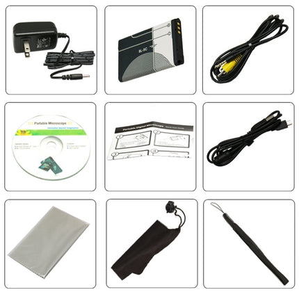 500X 5 Mega Pixels 3 inch LCD Handhold Digital Microscope with 8 LEDs , DMS-039M 500X