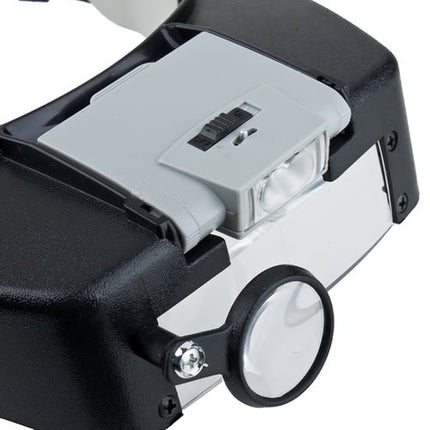 Headband Style 1.5X / 3X / 8.5X / 10X Magnifier with 2 LED Lights