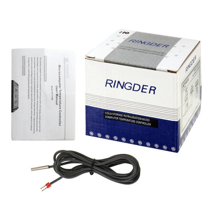 RC-210M Digital LCD Temperature Controller Thermocouple Thermostat Regulator with Sensor Termometer, Temperature Range: -40 to 110 Degrees Celsius