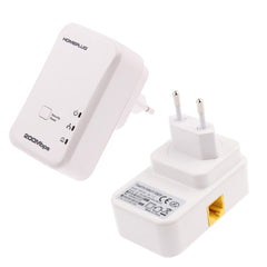 2 PCS 7HP120 200Mbps Powerline Network Mini Homeplug AV Ethernet Bridge, EU Plug, 200Mbps