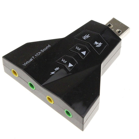 2.1 Channel USB Sound Adapter (Double USB Microphone,Double USB Headset)