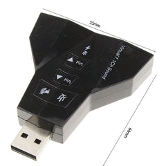 2.1 Channel USB Sound Adapter (Double USB Microphone,Double USB Headset)