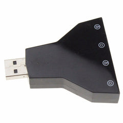 2.1 Channel USB Sound Adapter (Double USB Microphone,Double USB Headset)