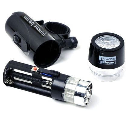 5 LED Water Resistant Bike Bicycle Head Light+ Rear Safety Flashlight