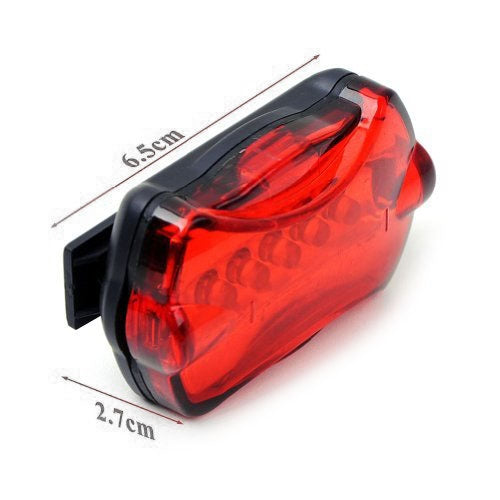 5 LED Water Resistant Bike Bicycle Head Light+ Rear Safety Flashlight, Bicycle Head Light+ Rear Safety Flashlight