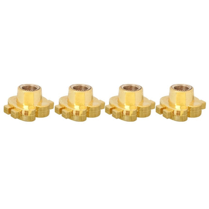 Universal 8mm Dollar Style Plastic Car Tire Valve Caps, Pack of 4, Dollar Style