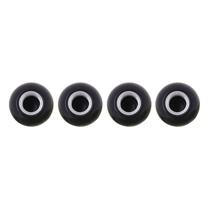 Universal 8mm American Billiards No.8 Ball Style Plastic Car Tire Valve Caps, Pack of 4
