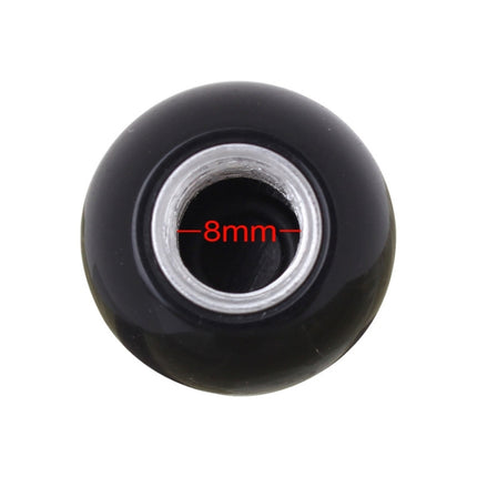 Universal 8mm American Billiards No.8 Ball Style Plastic Car Tire Valve Caps, Pack of 4