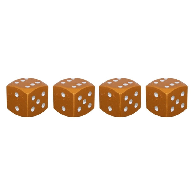 Universal 8mm Dice Style Aluminium Alloy Car Tire Valve Caps, Pack of 4, Dice Style  5, Dice Style 4, Dice Style, Dice Shape 5, Dice Style 5