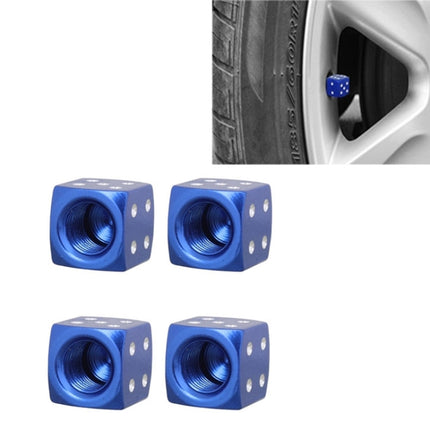 Universal 8mm Dice Style Aluminium Alloy Car Tire Valve Caps, Pack of 4, Dice Style  5, Dice Style 4, Dice Style, Dice Shape 5, Dice Style 5