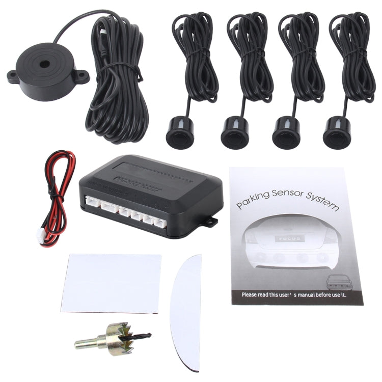 Auto Electromagnetic Back-Up Parking 4 x Sensors, Detecting Distance: 0.3-3m