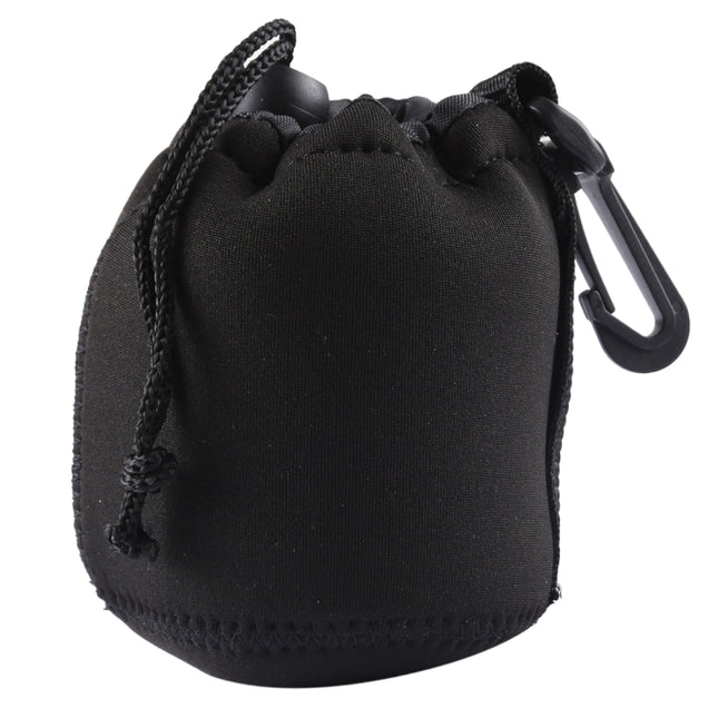 Neoprene SLR Camera Lens Carrying Bag Pouch Bag with Carabiner, Size: 8x10cm