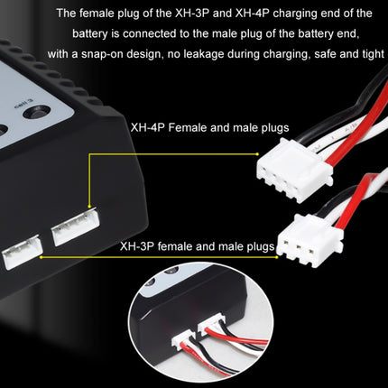 ImaxRC 7.4V/11.1V 2S/3S Model Aircraft Drone Lithium Battery Intelligent Balance Charger, EU Plug