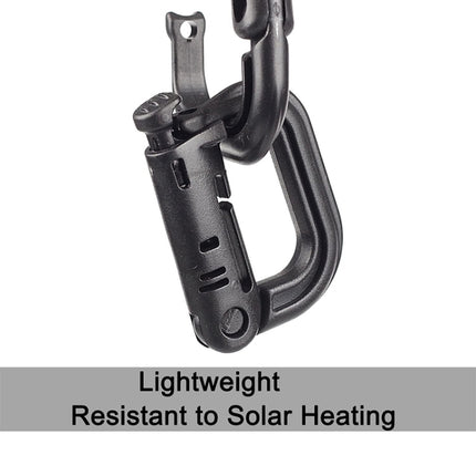 Plastic Portable Carabiner, 4 pcs in One Packaging, The Price is for 4 pcs (Light Grey), 4PCS Plastic Carabiner