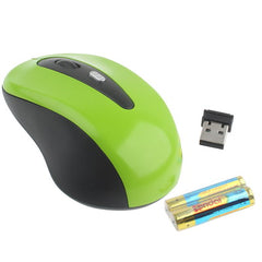 2.4GHz Wireless Optical Mouse with USB Receiver, Plug and Play, Working Distance up to 10 Meters