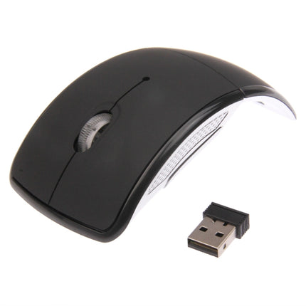 Wireless 2.4GHz 800-1200-1600dpi Snap-in Transceiver Folding Wireless Optical Mouse / Mice