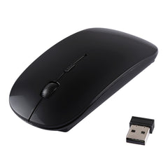 2.4GHz Wireless Ultra-thin Laser Optical Mouse with USB Mini Receiver, Plug and Play