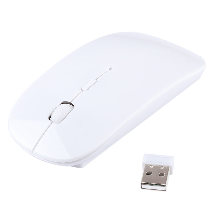 2.4GHz Wireless Ultra-thin Laser Optical Mouse with USB Mini Receiver, Plug and Play