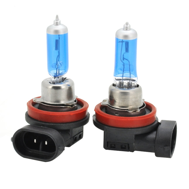 H11 Halogen Car Headlight, 2400 Lumens White Light, 12V / 100W 6000K