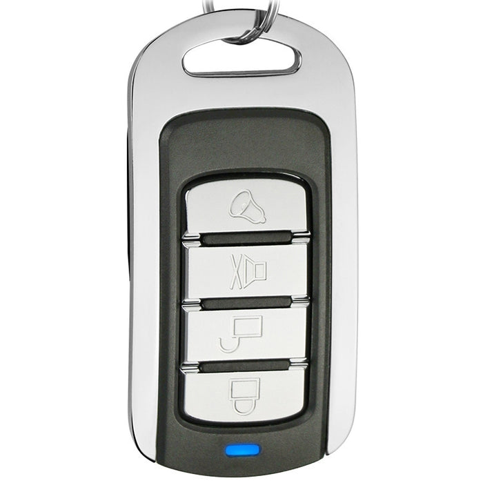 315MHz Metal Learning Code 4 Keys Remote Control for Car Garage Door (Black + Silver), 315MHz