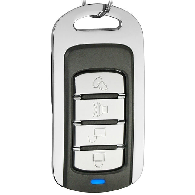315MHz Metal Learning Code 4 Keys Remote Control for Car Garage Door (Black + Silver), 315MHz