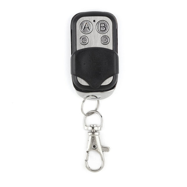 315MHz Metal Wireless Learning Code 4 Keys Remote Control (Black + Silver), 315MHz